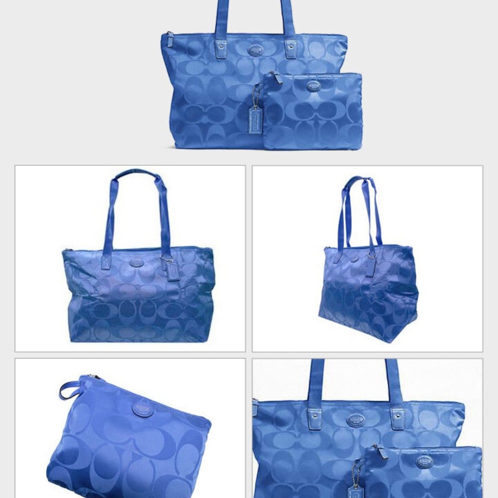 New XL Coach Travel Duffle Shoulder Tote